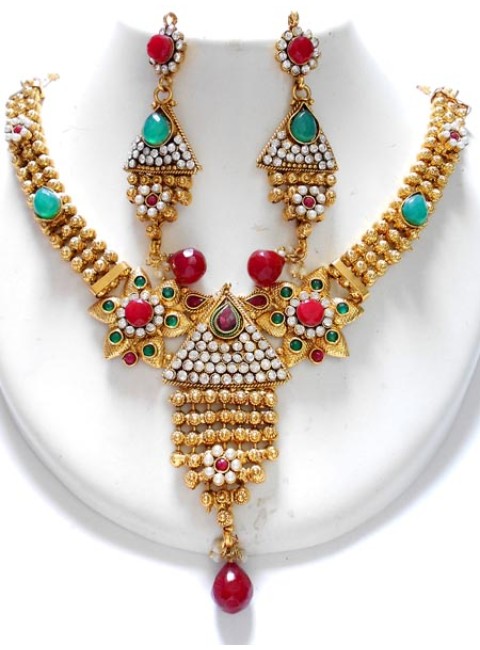 Polki Necklace Set